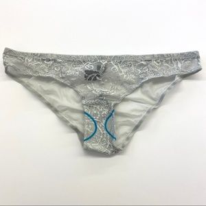 ASOS panty in grey lace and mesh size medium